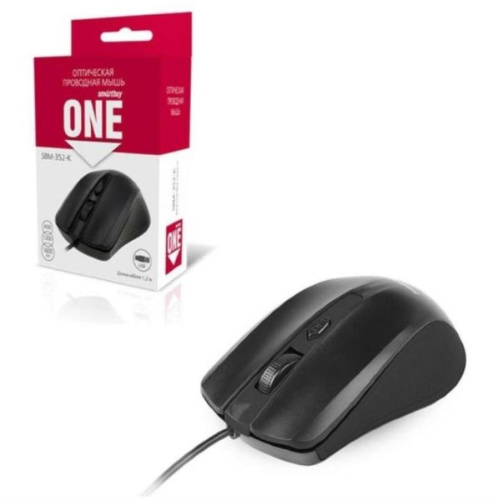 картинка SmartBuy SBM-352-K ONE Мышь проводная (черная) от магазина Интерком-НН