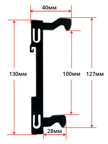 картинка MDK5 Защелка крючок двери микроволновой печи СВЧ Bork, Vitek 130мм от магазина Интерком-НН