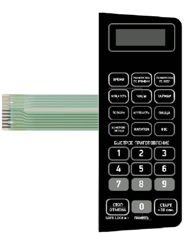 картинка 20MWS-726S-SP Сенсорная панель для микроволновой СВЧ печи BBK 20MWS-726S/W от магазина Интерком-НН