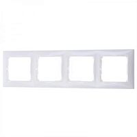 картинка 774454 Рамка 4 поста, горизонтальная, белая, Valena Legrand от магазина Интерком-НН