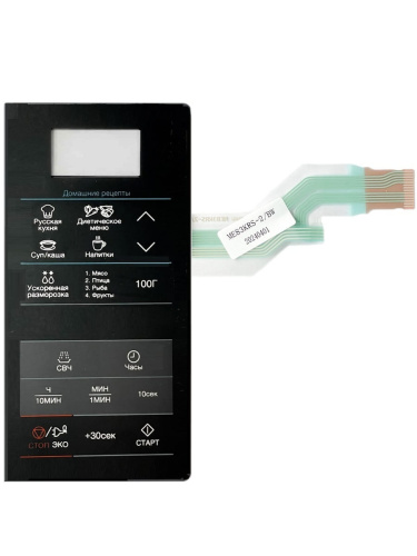 картинка Samsung DE34-00387T сенсорная панель управления микроволновой печи (СВЧ) ME83KRS-2, ME83KRW-2 черный от магазина Интерком-НН фото 3