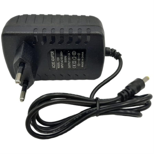 картинка Сетевое зарядное устройство, разъем 4.0мм, 12В, 2000mAh (черный) с кабелем 1 метр от магазина Интерком-НН