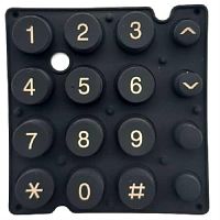 картинка Panasonic PQSX10248Y клавиатура для проводного телефонов KX-TS2350RUC, KX-TS2350RUR, RUT, RUB от магазина Интерком-НН