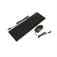 картинка Комплект (клавиатура+мышь) A4 KRS-8372, USB, проводной, черный от магазина Интерком-НН