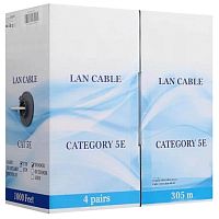 картинка Кабель UTP4 cat.5e витая пара неэкранированный для внутренних работ медь 4x2x0,48 (305м) бухта от магазина Интерком-НН