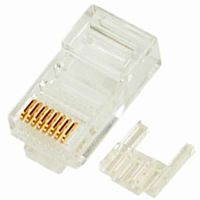 картинка Разъем RJ-45 (8P8C) cat.6 универсальный, со вставкой, для одножильного и многожильного кабеля от магазина Интерком-НН