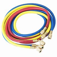 картинка DSZH DS 36600 комплект заправочных шлангов (90см) для фреона R12, R22, R134A, R404A, R407C, R507 от магазина Интерком-НН