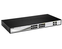 картинка D-Link DGS-1210-16  WebSmart коммутатор с 12 портами 10/100/1000Base-T + 4 комбо 1000Base-T/SFP  от магазина Интерком-НН