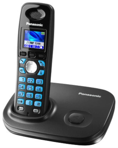 изображение Беспроводной телефон Panasonic KX-TG8011RUT DECT (радиотелефон) , цвет: темно-серый металлик магазин Компании Интерком-НН картинка Panasonic KX-TG8011RUT - Беспроводной телефон DECT (радиотелефон) , цвет: темно-серый металлик от магазина Интерком-НН