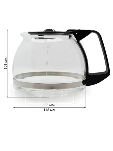 изображение Blackton BT-CM1111-KL Колба стеклянная в сборе с крышкой для кофеварки Blackton BT CM1111 магазин Компании Интерком-НН фото 3 картинка Blackton BT-CM1111-KL Колба стеклянная в сборе с крышкой для кофеварки Blackton BT CM1111 от магазина Интерком-НН фото 3