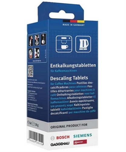 картинка Bosch 00311864 (00312453) таблетки для очистки от накипи для кофемашин (6 шт. х 18 г) от магазина Интерком-НН