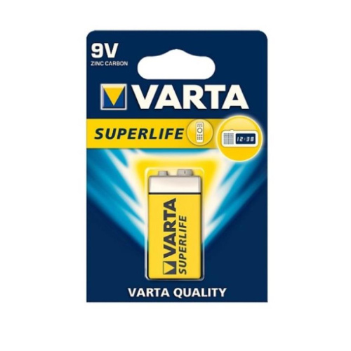 изображение Элемент питания (батарейка) VARTA 2022.101.411 "SUPERLIFE" 6F22 9V (типа "Крона") магазин Компании Интерком-НН картинка VARTA 2022.101.411 "SUPERLIFE" 6F22 9V (типа "Крона") Элемент питания (батарейка) от магазина Интерком-НН