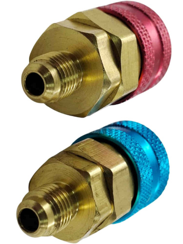 картинка DSZH QC-12 комплект быстросъемных муфт высокого и низкого давления для заправки автокондиционера от магазина Интерком-НН фото 3