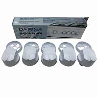 картинка Комплект ручек 04010236 для газовой плиты Дарина GM141, GM241 (белые) от магазина Интерком-НН