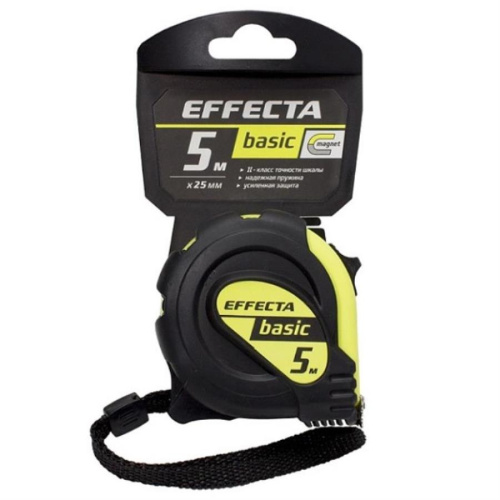изображение Рулетка Effecta basic 570525 5м*25мм с магнитом магазин Компании Интерком-НН картинка Effecta basic 570525 Рулетка 5м*25мм с магнитом от магазина Интерком-НН