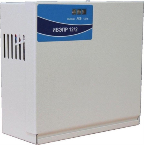 картинка ИВЭПР 12/2 2х7 Источник питания 12 В, ток 2,0 А, металлический корпус под 2 АКБ по 7 Ач от магазина Интерком-НН