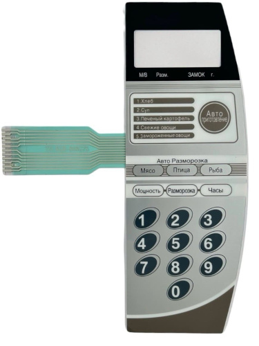 картинка Daewoo 3518522240 (TH-KOR-868G7S) Сенсорная панель для микроволновой печи СВЧ KOR-868G7S, KOR-868G от магазина Интерком-НН