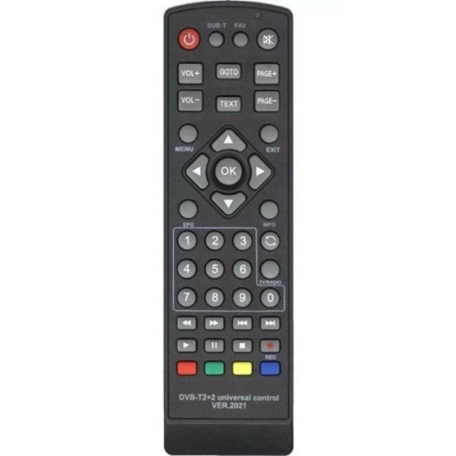 изображение Huayu DVB-T2+2 (21521) ver.2021 пульт дистанционного управления (ПДУ) для цифровых приставок магазин Компании Интерком-НН картинка Huayu DVB-T2+2 (21521) ver.2021 пульт дистанционного управления (ПДУ) для цифровых приставок от магазина Интерком-НН
