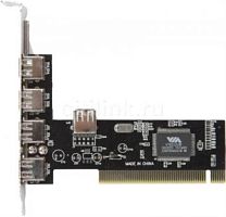 картинка Контроллер USB 2.0 (4+1) port PCI, VIA 6212 chipset от магазина Интерком-НН