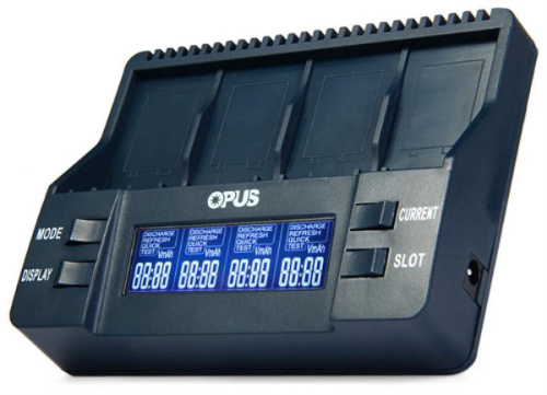 изображение Зарядное устройство-тестер Opus BT-C900 на 4 аккумулятора Ni-MH/Ni-Cd магазин Компании Интерком-НН картинка Opus BT-C900 Универсальное зарядное устройство на 4 аккумулятора Ni-MH/Ni-Cd тип "Крона" от магазина Интерком-НН