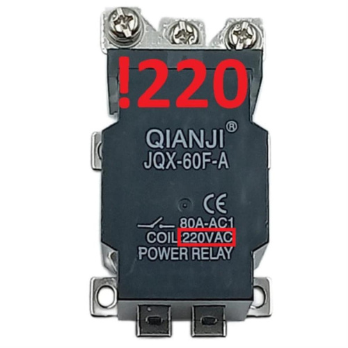 картинка Силовое реле Qianji JQX-60F-A-220 управление 220VAC, контакты 250В 80А от магазина Интерком-НН