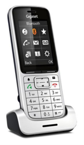картинка Трубка доп. Dect Gigaset SL450HX RUS серебристый для SL450 от магазина Интерком-НН