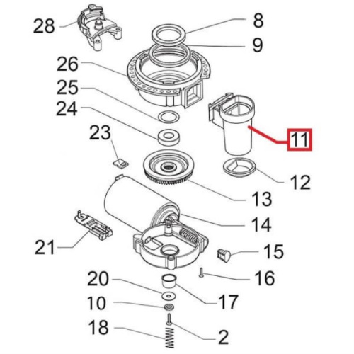 картинка Philips 11026355 кофевод горизонтальной кофемолки Saeco от магазина Интерком-НН фото 2
