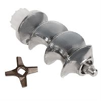 картинка Bosch 12019441 Шнек в комплекте с двухсторонним ножом №5 и втулкой для мясорубки Zelmer, Bosch от магазина Интерком-НН