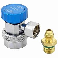 картинка DSZH QC-19L муфта быстросъемная низкого давления с переходником для заправки автокондиционера от магазина Интерком-НН