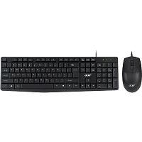 картинка Acer OMW141 клавиатура+мышь проводная компьютерная USB (черная) от магазина Интерком-НН