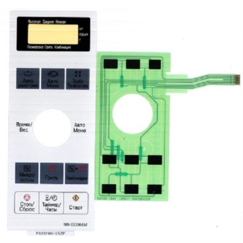 картинка Panasonic F630Y8H10SZP Сенсорная панель на русском для микроволновой печи NN-GD366M ZPE серебристый от магазина Интерком-НН фото 6