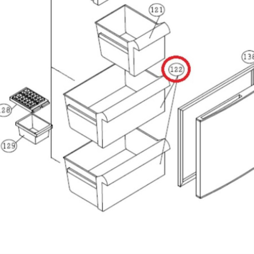 изображение Лоток (ящик) CNRAH-19507B для холодильника Panasonic NR-B461, NR-B591 магазин Компании Интерком-НН картинка Panasonic CNRAH-19507B Лоток (ящик) для холодильника NR-B461, NR-B591 от магазина Интерком-НН