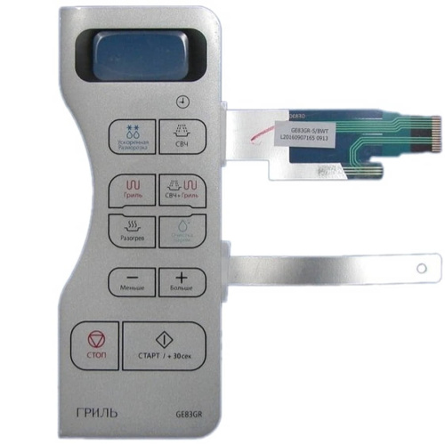 картинка Samsung DE34-00325C Сенсорная панель СВЧ микроволновой печи GE83GR-S/BWT серебристый от магазина Интерком-НН