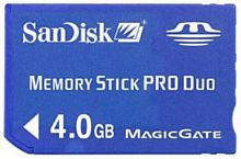 картинка Память Memory Stick PRO Duo 4Gb SanDisk без адаптера (SDMSPD-4096-P60) от магазина Интерком-НН