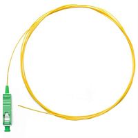 картинка Шнур оптический монтажный (пигтейл, pigtail) SC/APC SM 0.9мм, 1.5м, 9/125мкм G652, одномодовый от магазина Интерком-НН