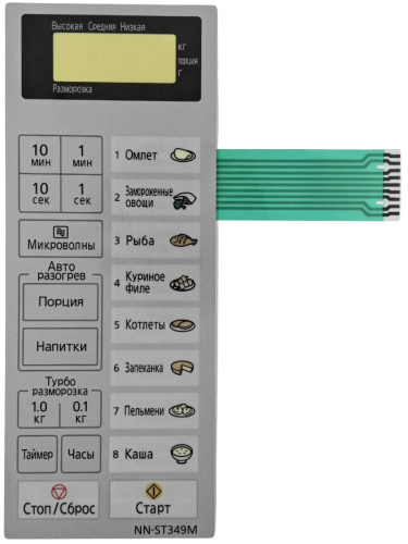 картинка Panasonic F630Y9J60SZP Сенсорная панель для СВЧ (микроволновой печи) NN-ST349M ZPE от магазина Интерком-НН фото 2