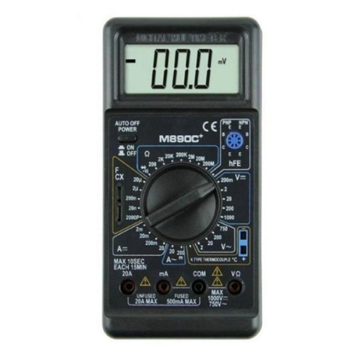 картинка Цифровой мультиметр M890C+ измерения напряжения, тока, сопротивления, температура, емкость, прозвонк от магазина Интерком-НН фото 3