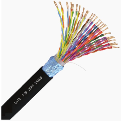 картинка Кабель FTP25x2 cat.5 витая пара экранированная для наружных работ, черный (305м) от магазина Интерком-НН