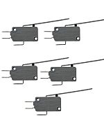 картинка Микропереключатель 5 шт. Dongnan KW3A-16Z2-A200 3-х контактный 16(4)A 250V с рычагом 51мм от магазина Интерком-НН