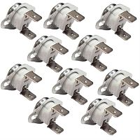 картинка KSD302-16A-95NC термостат 10шт керамический с фланцем 95°C нормально замкнутый 250V 16A от магазина Интерком-НН