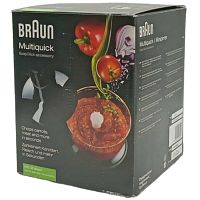 картинка Braun 0X81364498 Измельчитель MQ30 в сборе (500мл) для блендера MR730, черный, в красивой коробке от магазина Интерком-НН