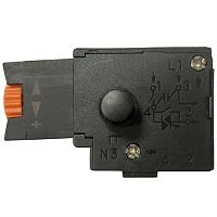 картинка Выключатель 14.12 МОД.01 (104) с фиксатором, регулировкой оборотов 2A, 220V для электроинструмента от магазина Интерком-НН