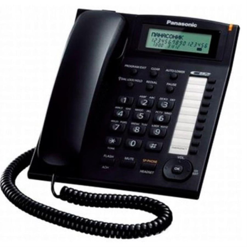 картинка Panasonic KX-TS2388RUB проводной телефон, цвет черный от магазина Интерком-НН