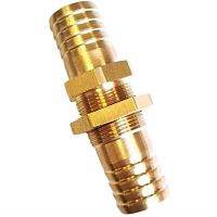 картинка Штуцер (фитинг, переходник, адаптер) с гайкой, латунь, 16мм от магазина Интерком-НН