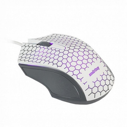 картинка SmartBuy SBM-334-W ONE Мышь проводная с подсветкой (белая) от магазина Интерком-НН фото 3