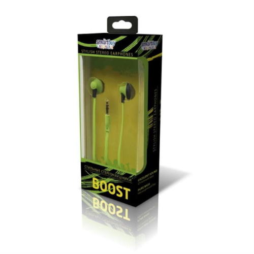 картинка Smartbuy SBE-950 Внутриканальные наушники Boost зеленые от магазина Интерком-НН фото 2