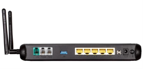 картинка DVG-N5402SP Маршрутизатор с 2 портами FXS, 1 портом WAN 10/100Base-TX, 1 портом PSTN (LifeLine) от магазина Интерком-НН фото 2