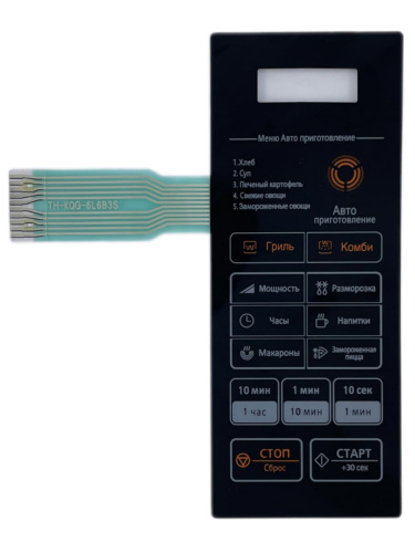 картинка Daewoo 3518572850 (TH-KQG-6L6B3S) Сенсорная панель для СВЧ KQG-6L6B, KQG-6L6BS от магазина Интерком-НН