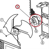 картинка Panasonic CWA951388J мотор вентилятора внешнего блока кондиционера от магазина Интерком-НН