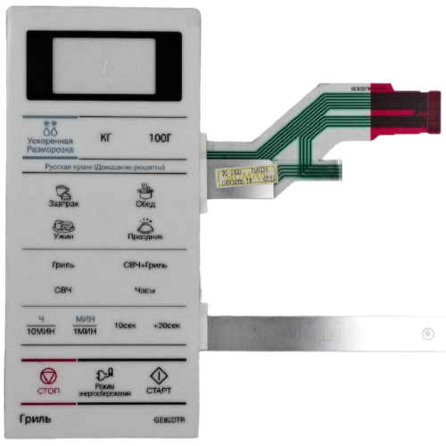 картинка Samsung DE34-00356J сенсорная панель управления для микроволновой печи (СВЧ) GE83DTR от магазина Интерком-НН